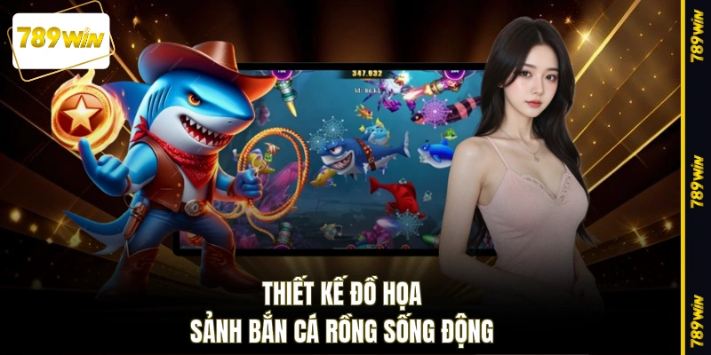 Thiết kế đồ họa sảnh bắn cá Rồng sống động